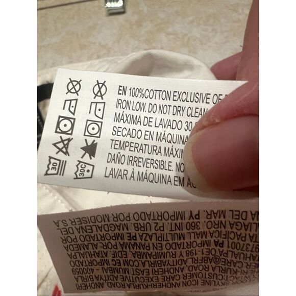 Forever 21 Bow Embroidered Baggy Pants Sz S 27/32 Wide Leg NWT - Picture 4 of 7